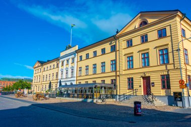 Kristianstad, İsveç, 14 Temmuz 2022: Kristianstad, İsveç 'teki Stora Kronohuset binası.