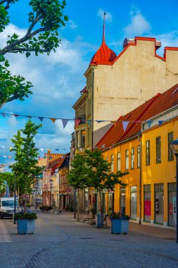 Kristianstad, İsveç, 14 Temmuz 2022: Kristianstad, İsveç Ticaret Sokağı...