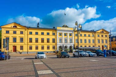 Kristianstad, İsveç, 14 Temmuz 2022: Kristianstad, İsveç 'teki Stora Kronohuset binası.