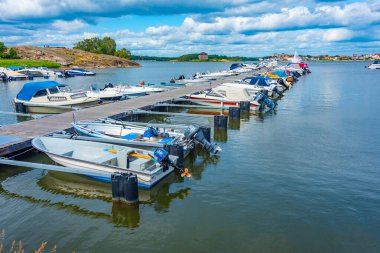 Karlskrona, İsveç, 14 Temmuz 2022: Karlskron.IMAGE