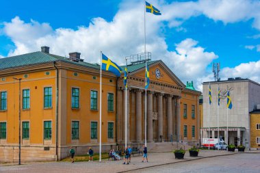 Karlskrona, İsveç, 14 Temmuz 2022: Karlskrona, İsveç 'te şehir mahkemesi...