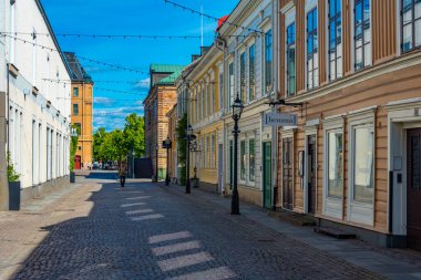 Jonkoping, İsveç, 16 Temmuz 2022: Jonkoping, İsveç 'te ticari cadde...