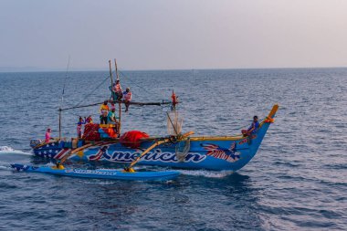 Mirissa, Sri Lanka, 23 Ocak 2022: Mirissa, Sri Lanka limanında balıkçı tekneleri.