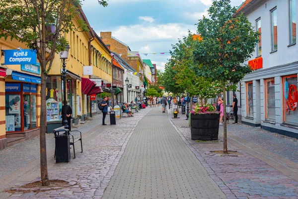 Ystad Švédsko Července 2022 Commercial Street Ystad Sweden Image — Stock fotografie