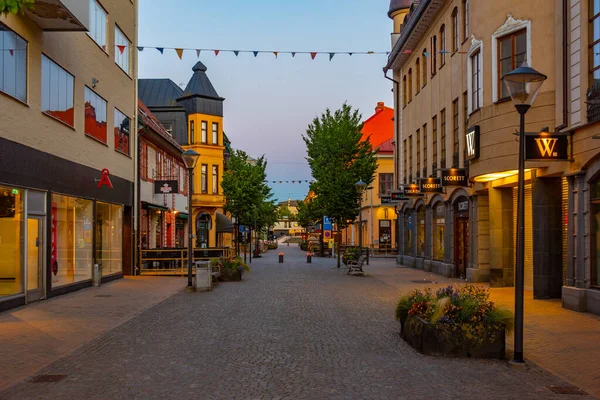 Kristianstad, İsveç, 13 Temmuz 2022: Kristianstad, İsveç Ticaret Sokağı...