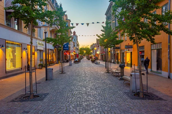 stock image Kristianstad, Sweden, July 13, 2022: Commercial street in Kristianstad, Sweden..IMAGE