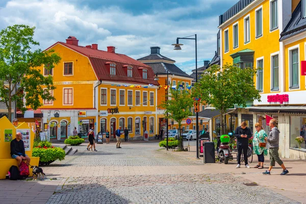 stock image Karlskrona, Sweden, July 14, 2022: Commercial street in Karlskrona, Sweden..IMAGE