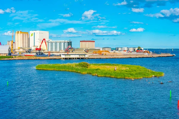 Kalmar Zweden Juli 2022 Industriële Haven Zweedse Stad Kalmar — Stockfoto