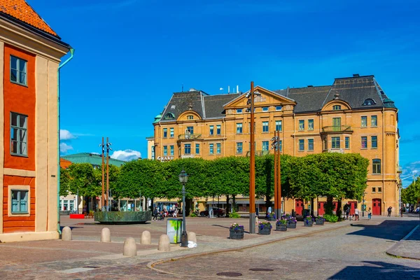 Jonkoping Svezia Luglio 2022 Veduta Della Piazza Hovrattstorget Nella Città — Foto Stock