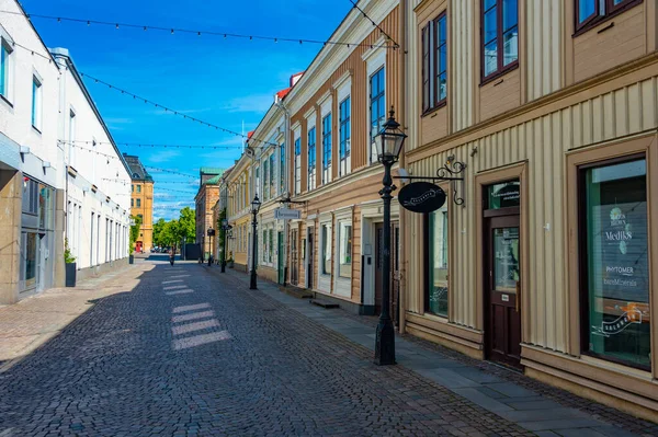 Jonkoping, İsveç, 16 Temmuz 2022: Jonkoping, İsveç 'te ticari cadde...