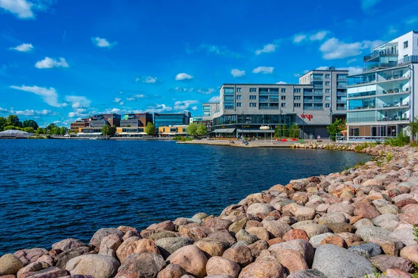 Jonkoping Švédsko Července 2022 Promenáda Jezera Švédském Městě Jonkoping Během — Stock fotografie