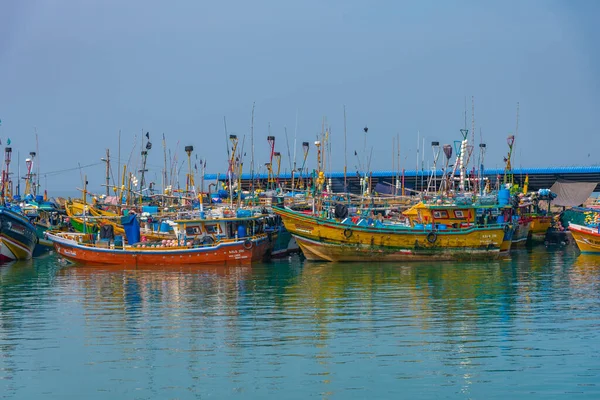 Mirissa Sri Lanka Janvier 2022 Bateaux Pêche Port Mirissa Sri — Photo