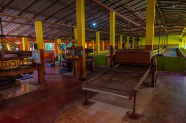 Koggala, Sri Lanka, 21 Ocak 2022: Handunugoda çay evindeki bir çay fabrikasında, Sri Lanka.
