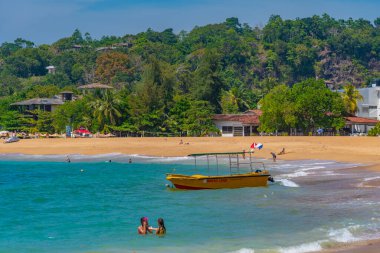 Unawatuna, Sri Lanka, 21 Ocak 2022 Sri Lanka Unawatuna plajı.