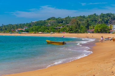 Unawatuna, Sri Lanka, 21 Ocak 2022 Sri Lanka Unawatuna plajı.