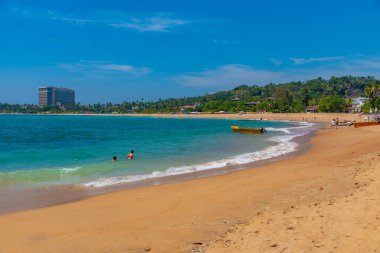 Unawatuna, Sri Lanka, 21 Ocak 2022 Sri Lanka Unawatuna plajı.