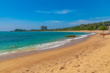 Unawatuna, Sri Lanka, 21 Ocak 2022 Sri Lanka Unawatuna plajı.