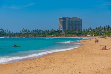 Unawatuna, Sri Lanka, 21 Ocak 2022 Sri Lanka Unawatuna plajı.