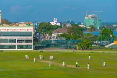 Galle, Sri Lanka, 20 Ocak 2022: Galle, Sri Lanka 'da bir kriket sahası.