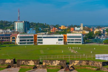 Galle, Sri Lanka, 20 Ocak 2022: Galle, Sri Lanka 'da bir kriket sahası.