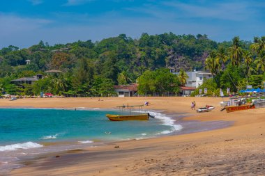 Unawatuna, Sri Lanka, 21 Ocak 2022 Sri Lanka Unawatuna plajı.