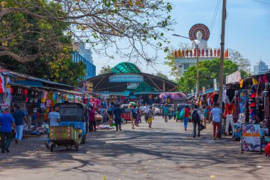 Colombo, Sri Lanka, 19 Ocak 2022: Colombo, Sri Lanka 'daki Serbest Çalışanlar Federasyonu Pazarı.