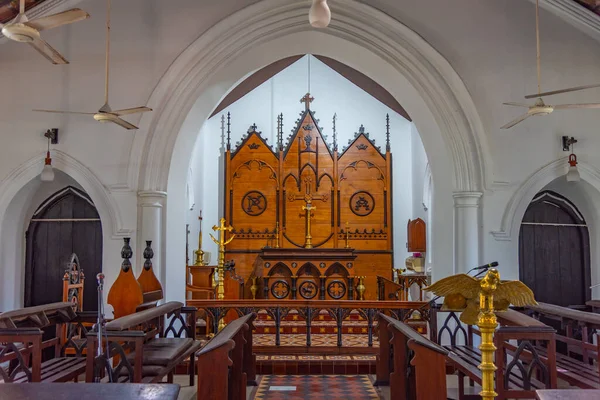 Colombo Srí Lanka 2022 Január Kolumbiai Szent Antal Templom Belseje — Stock Fotó
