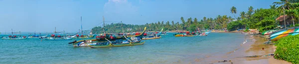 Mirissa Sri Lanka Enero 2022 Barcos Pesqueros Puerto Mirissa Sri —  Fotos de Stock