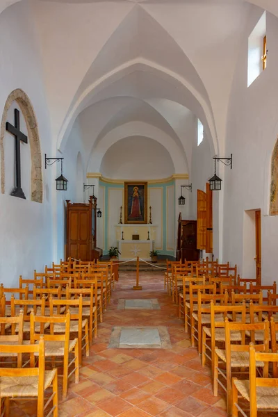 2022年5月22日 意大利伊斯夏 意大利群岛阿拉贡城堡一座教堂的内部 — 图库照片