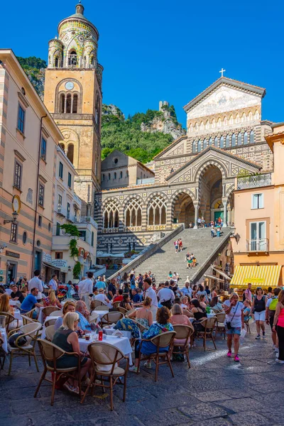 Amalfi Maggio 2022 Gente Visita Cattedrale Amalfi — Foto Stock