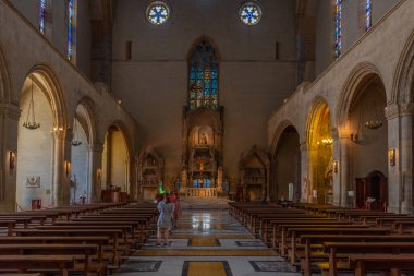 Napoli, İtalya, 19 Mayıs 2022: Napoli, İtalya 'daki Santa Chiara Manastırı.