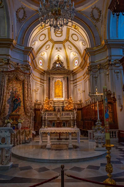 Positano Italia Mayo 2022 Interior Iglesia Santa Maria Assunta Positano — Foto de Stock
