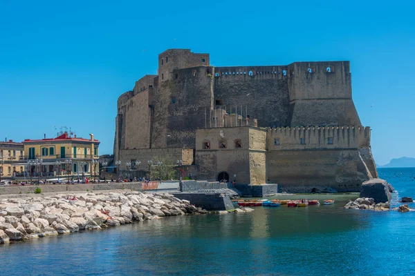 stock image Naples, Italy, May 19, 2022: Castel dell'Ovo situated in the bay of Naples, Italy.