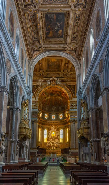 Naples Italy May 2022 Interior Cathedral Santa Maria Assunta Italian — Stock Photo, Image