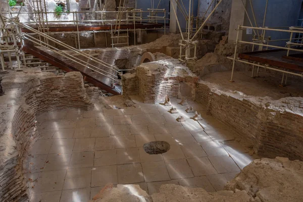 Stock image Naples, Italy, May 19, 2022: Excavations at the Santa Chiara monastery in Naples, Italy.