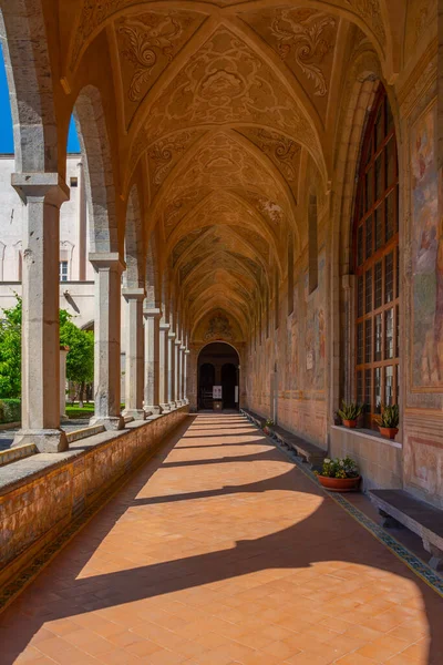 Neapel Italien Maj 2022 Frescoes Vid Klostret Santa Chiara Neapel — Stockfoto