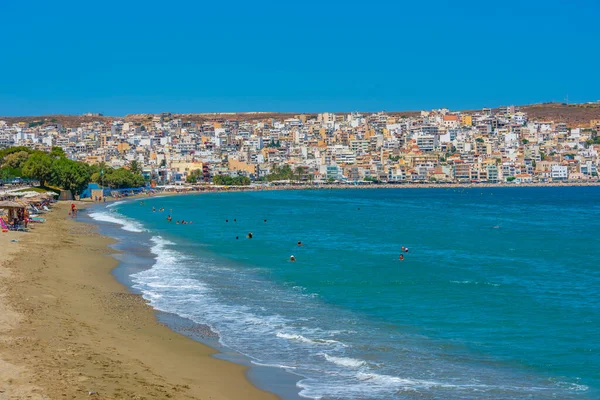 Sitia Řecko Srpna 2022 Pohled Pláž Sitia Řeckém Ostrově Kréta — Stock fotografie