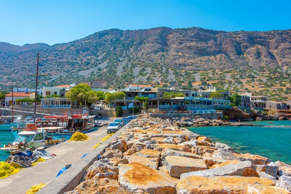 Plaka Greece Серпня 2022 Marina Greek Port Plaka Острові Крит — стокове фото