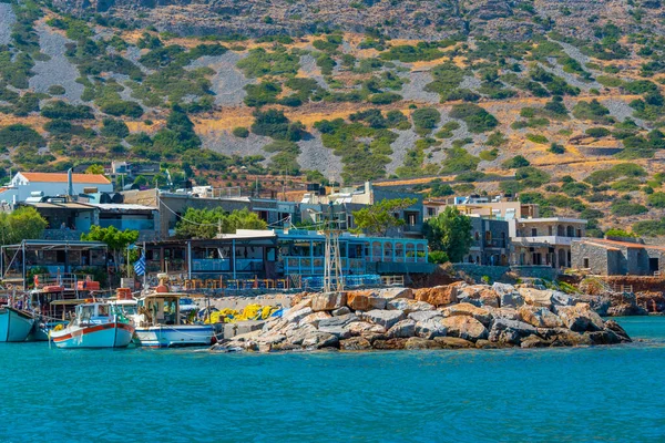 Plaka Greece August 2022 Seaside Promenade Greek Town Plaka — 스톡 사진
