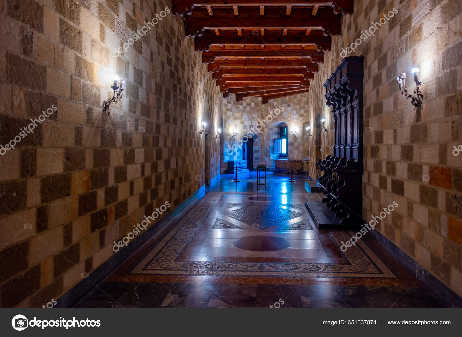 THE PALACE OF THE GRAND MASTER OF THE KNIGHTS, RHODES, GREECE. *INSIDE THE  MUSEUM* 