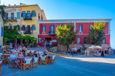 Hanya, Yunanistan, 21 Ağustos 2022: Yunanistan 'ın Chania kentindeki Girit Denizcilik Müzesi.