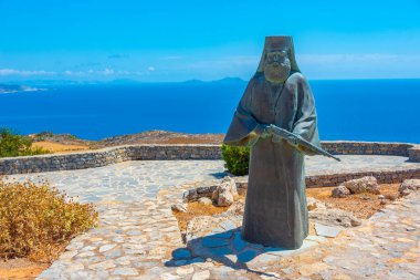 Moni Preveli, Yunanistan, 23 Ağustos 2022: Moni Preveli Manastırı yakınlarındaki Girit Savaşı Direniş Anıtı.