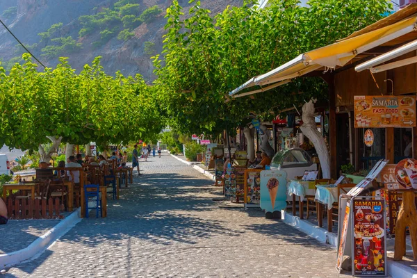 2022年8月22日ギリシャのアギア ルメリ ギリシャの島クレタ島のアギア ルメリ村の通り — ストック写真