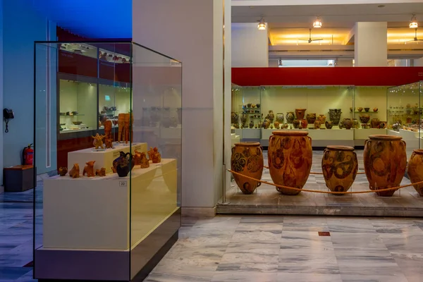 Héraklion Grèce Août 2022 Collection Artefacts Historiques Musée Archéologique Héraklion — Photo