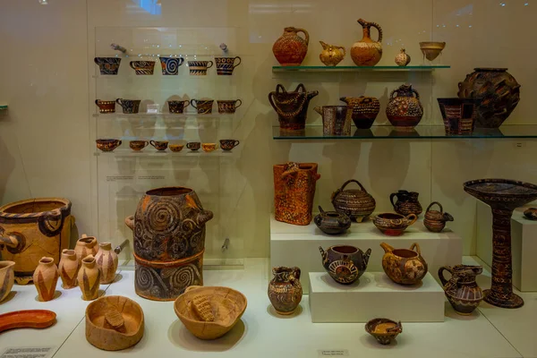 Heraklion Görögország 2022 Augusztus Történelmi Leletek Gyűjteménye Heraklion Régészeti Múzeumban — Stock Fotó