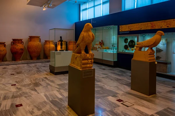 2022年8月24日 希腊赫拉克里昂 希腊克里特岛赫拉克里昂考古博物馆的历史文物收藏 — 图库照片