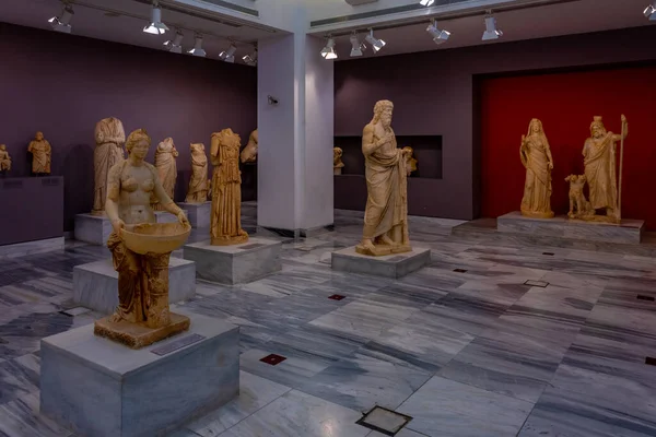 Heraklion Griekenland Augustus 2022 Verzameling Van Historische Artefacten Het Archeologisch — Stockfoto