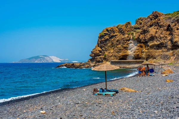 Mandraki Grecia Agosto 2022 Spiaggia Chochlaki Nell Isola Nisyros Grecia — Foto Stock