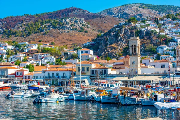 ギリシャ 2022年9月4日 ギリシャにおけるヒドラの港の眺め — ストック写真