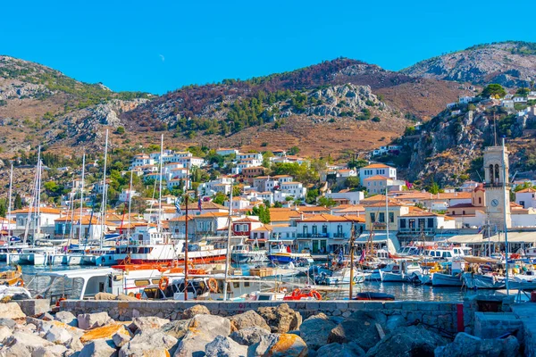 ギリシャ 2022年9月4日 ギリシャにおけるヒドラの港の眺め — ストック写真